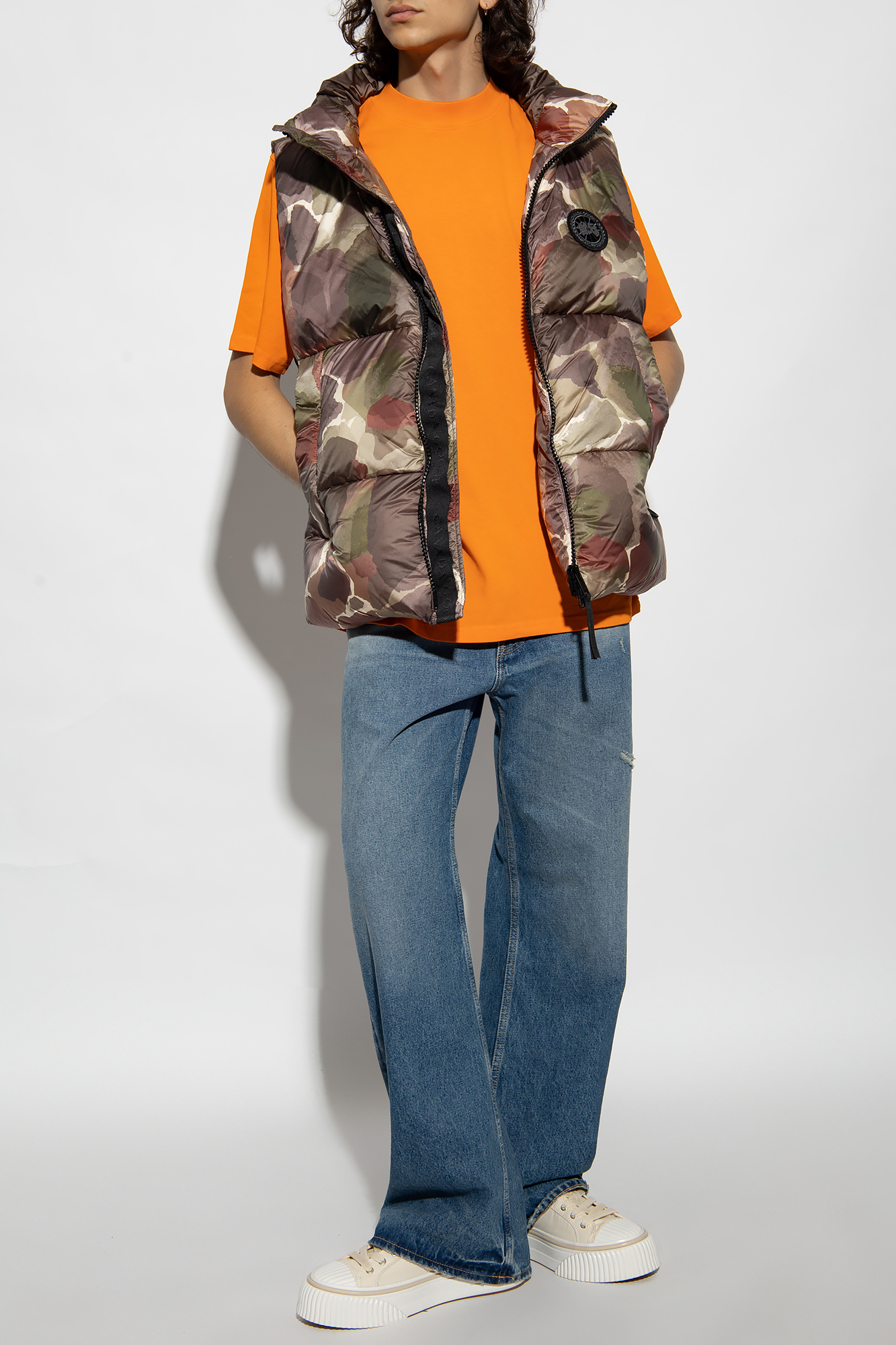 Orange camo clearance reversible vest